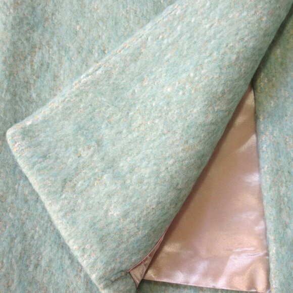 NWT J.Crew Relaxed Topcoat in Wintermint Italian Brushed Wool Blend Coat M - Picture 7 of 8